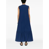 antonelli robe trapèze à design sans manches - bleu