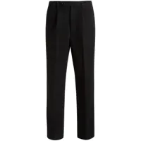 bally pantalon chino à design plissé - noir