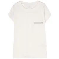 eleventy t-shirt à poche poitrine - blanc