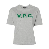 a.p.c. t-shirt ana à logo imprimé - gris