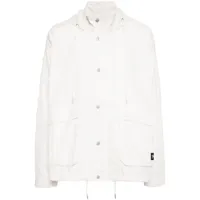 five cm veste à capuche à lien de resserrage - blanc