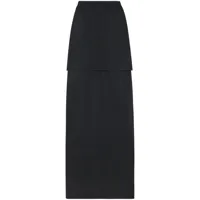 rosetta getty jupe à coupe longue - noir