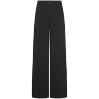 rosetta getty pantalon en coton stretch à coupe droite - noir