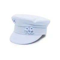 ruslan baginskiy casquette gavroche à logo appliqué - bleu
