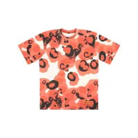 heron preston t-shirt en coton à imprimé camouflage - rouge