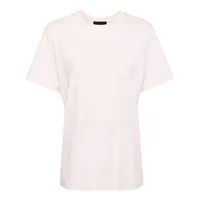 simone rocha t-shirt en coton à imprimé graphique - rose