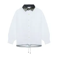 kolor chemise à col rayé - blanc