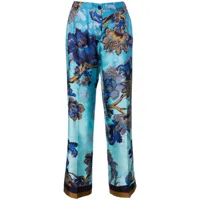 f.r.s for restless sleepers pantalon atti à fleurs - bleu
