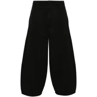 société anonyme pantalon ample à logo brodé - noir