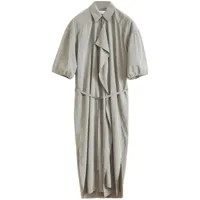 lemaire robe-chemise à design asymétrique - gris