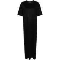 the row robe longue en laine - noir