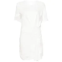 iro robe courte seona à effet de transparence - blanc
