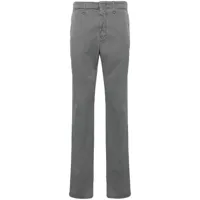 incotex pantalon chino à coupe slim - gris