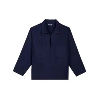 vilebrequin chemise comores en lin - bleu