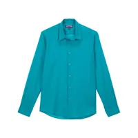 vilebrequin chemise caracal en coton biologique - bleu