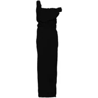 vivienne westwood robe longue ginnie à design froncé - noir