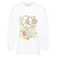 martine rose t-shirt festival flower - blanc