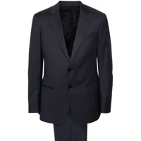 giorgio armani costume soho line à simple boutonnage - bleu