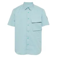 belstaff chemise en coton à manches courtes - bleu