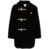 danton duffle-coat en laine mélangée - noir