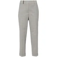peserico pantalon de costume à coupe fuselée - gris