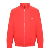 manuel ritz veste zippée à patch logo - rouge