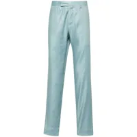 lardini pantalon de costume à coupe slim - bleu
