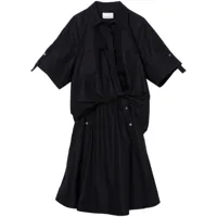 3.1 phillip lim robe-chemise à manches courtes - noir