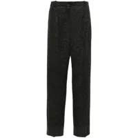 chanel pre-owned pantalon de tailleur à taille haute (2002) - gris