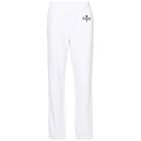 chiara ferragni pantalon de jogging en coton à logo brodé - blanc
