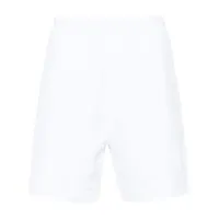 dsquared2 short de sport en coton à logo imprimé - blanc