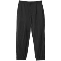 burberry pantalon droit à effet froissé - noir