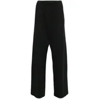 yeezy pantalon de jogging en coton à taille élastiquée - noir