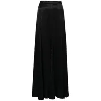 twinset jupe longue à taille haute - noir