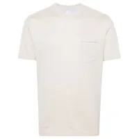 eleventy t-shirt en coton à détail de rayures - tons neutres