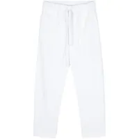 semicouture pantalon fuselé à plis marqués - blanc