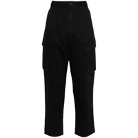 semicouture pantalon fuselé à poches cargo - noir