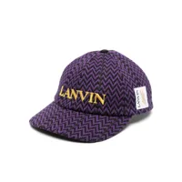 lanvin x future casquette à logo brodé - noir