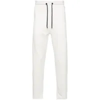 kiton pantalon de jogging à logo embossé - blanc