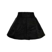 sacai jupe-short courte à taille haute - noir