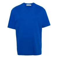 ih nom uh nit t-shirt en coton à logo imprimé - bleu
