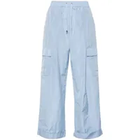 herno pantalon à lien de resserrage - bleu