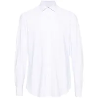corneliani chemise à col italien - blanc