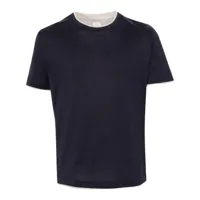 eleventy t-shirt en coton à design superposé - bleu
