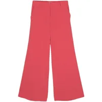 alberto biani pantalon palazzo à plis marqués - rose