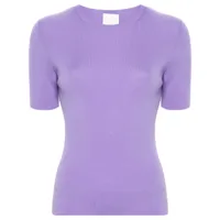allude t-shirt en laine - violet