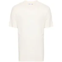 jacob cohën t-shirt en coton mélangé à logo brodé - tons neutres