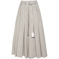 kenzo pleated bermuda shorts - gris