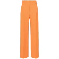 antonelli pantalon droit sanzio à taille haute - orange