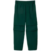 burberry pantalon cargo à lien de resserrage - vert